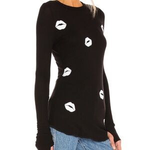 Lauren Moshi McKinley All Over Lips Top